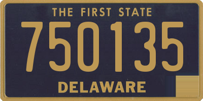 DE license plate 750135