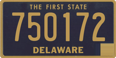 DE license plate 750172
