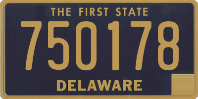 DE license plate 750178