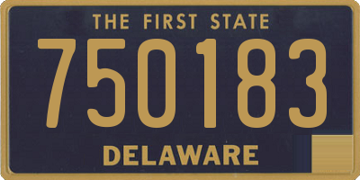 DE license plate 750183