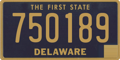 DE license plate 750189