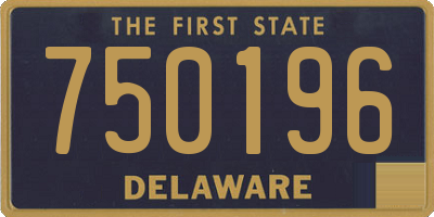 DE license plate 750196