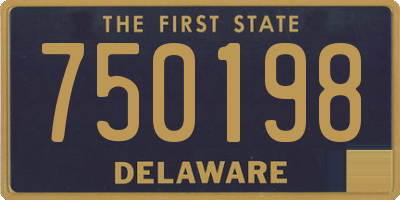 DE license plate 750198