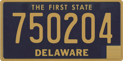 DE license plate 750204