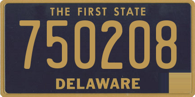 DE license plate 750208