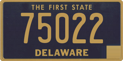 DE license plate 75022