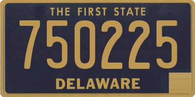 DE license plate 750225