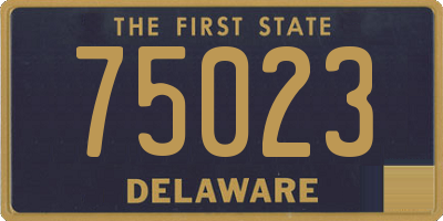 DE license plate 75023