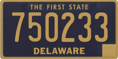 DE license plate 750233