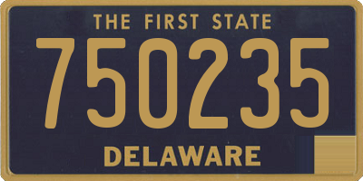 DE license plate 750235