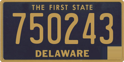 DE license plate 750243