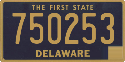 DE license plate 750253