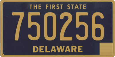 DE license plate 750256