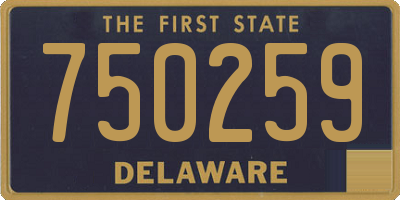 DE license plate 750259
