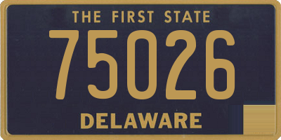DE license plate 75026