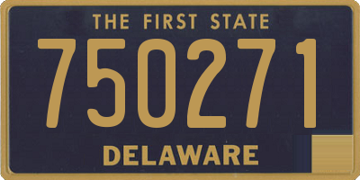 DE license plate 750271