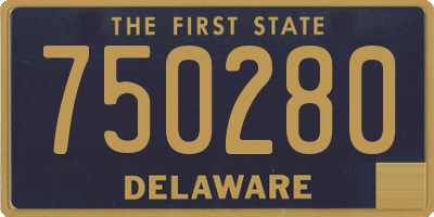 DE license plate 750280