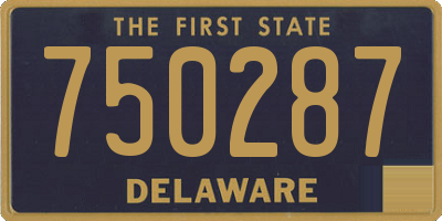 DE license plate 750287