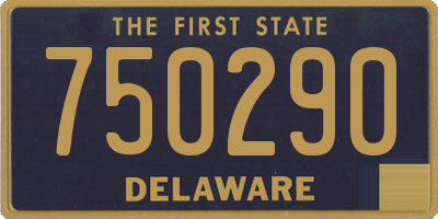 DE license plate 750290