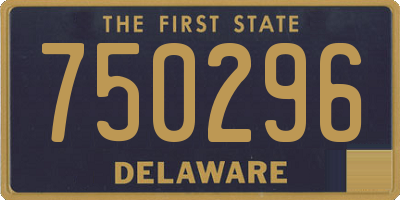 DE license plate 750296