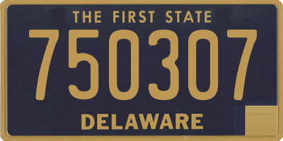 DE license plate 750307