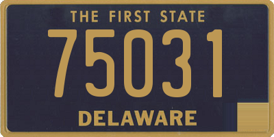 DE license plate 75031