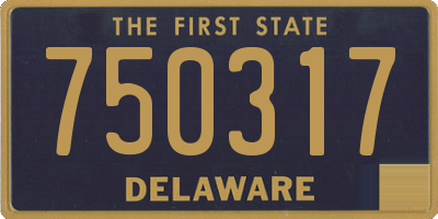 DE license plate 750317