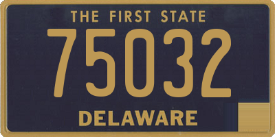 DE license plate 75032