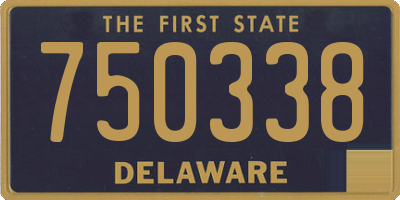 DE license plate 750338