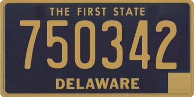 DE license plate 750342