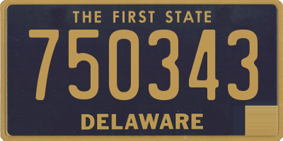 DE license plate 750343