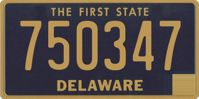 DE license plate 750347