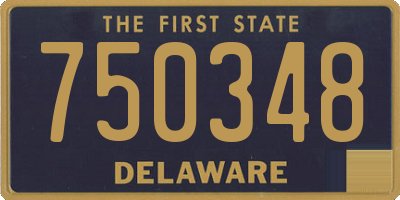 DE license plate 750348