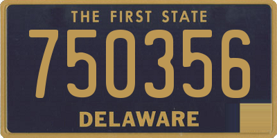 DE license plate 750356