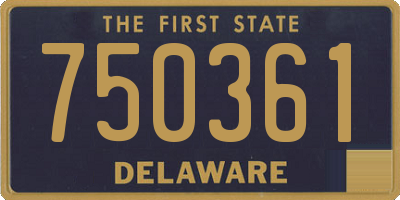 DE license plate 750361
