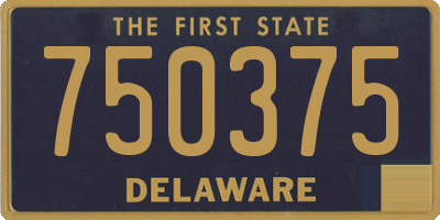 DE license plate 750375