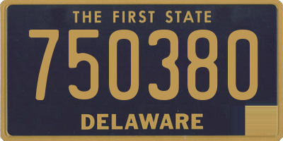 DE license plate 750380