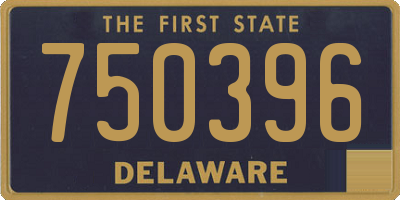 DE license plate 750396