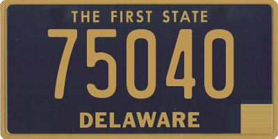 DE license plate 75040