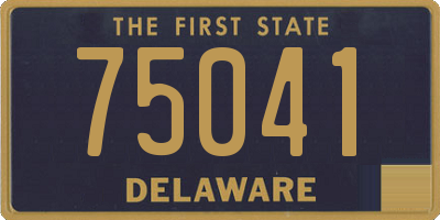 DE license plate 75041