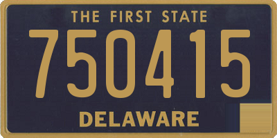 DE license plate 750415