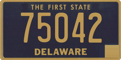 DE license plate 75042