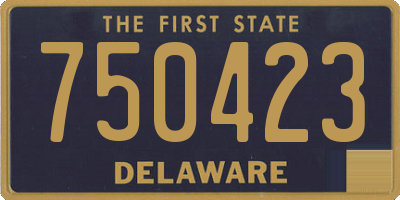 DE license plate 750423