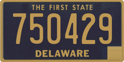 DE license plate 750429