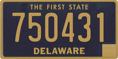DE license plate 750431