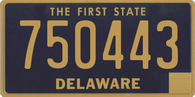 DE license plate 750443