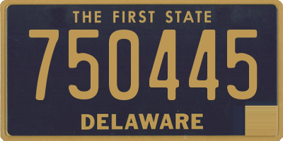 DE license plate 750445