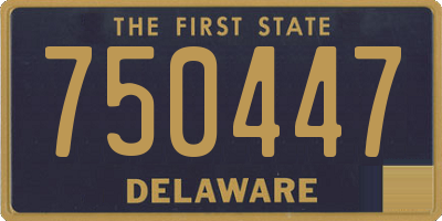 DE license plate 750447
