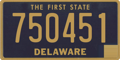 DE license plate 750451
