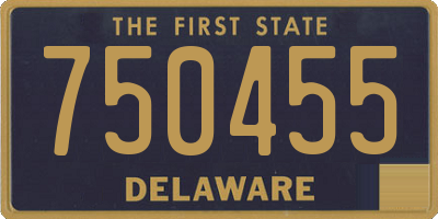 DE license plate 750455
